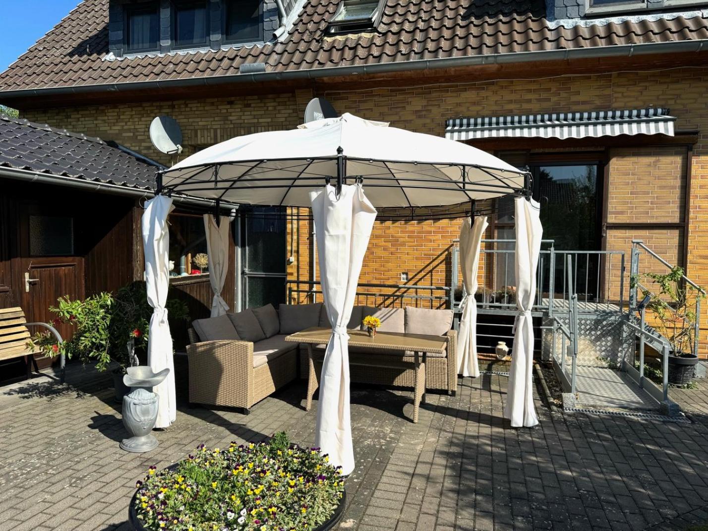 Ferien-Whg Moewe Nahe Steinhuder Meer Mit Garten Und Balkon Hagenburg Exteriör bild
